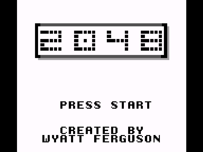 2048 (Game Boy) cover art — Wasm Arcade