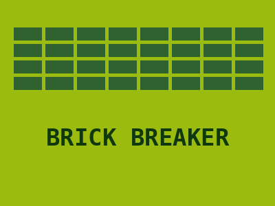 Brick Breaker GB cover art — Wasm Arcade