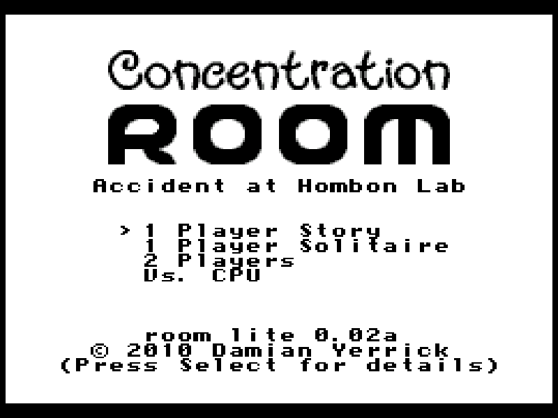 Concentration Room cover art — Wasm Arcade