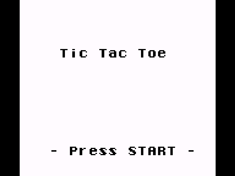 Tic-Tac-Toe (GB) cover art — Wasm Arcade