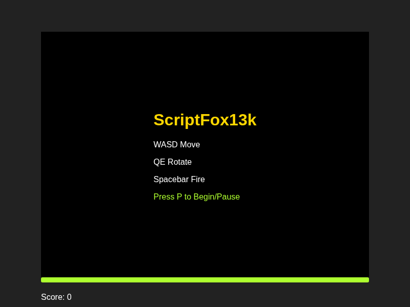 ScriptFox 13k cover art — Wasm Arcade