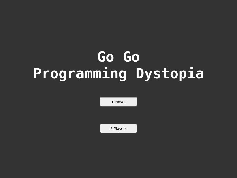 Go Go Programming Dystopia cover art — Wasm Arcade