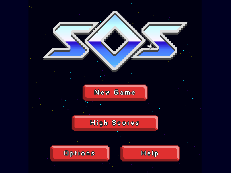 SOS cover art — Wasm Arcade