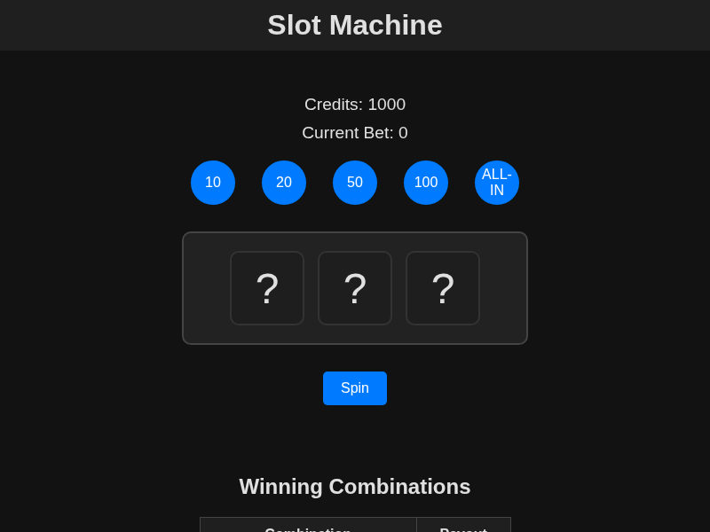 Slot Machine cover art — Wasm Arcade
