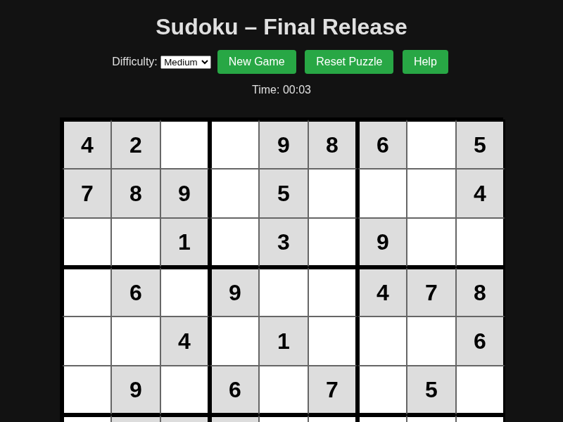 Sudoku cover art — Wasm Arcade