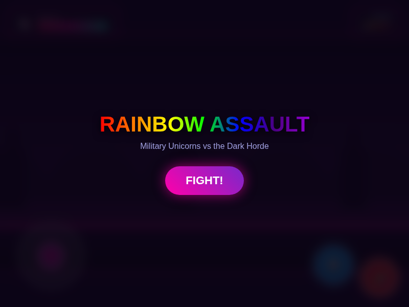 Rainbow Assault cover art — Wasm Arcade