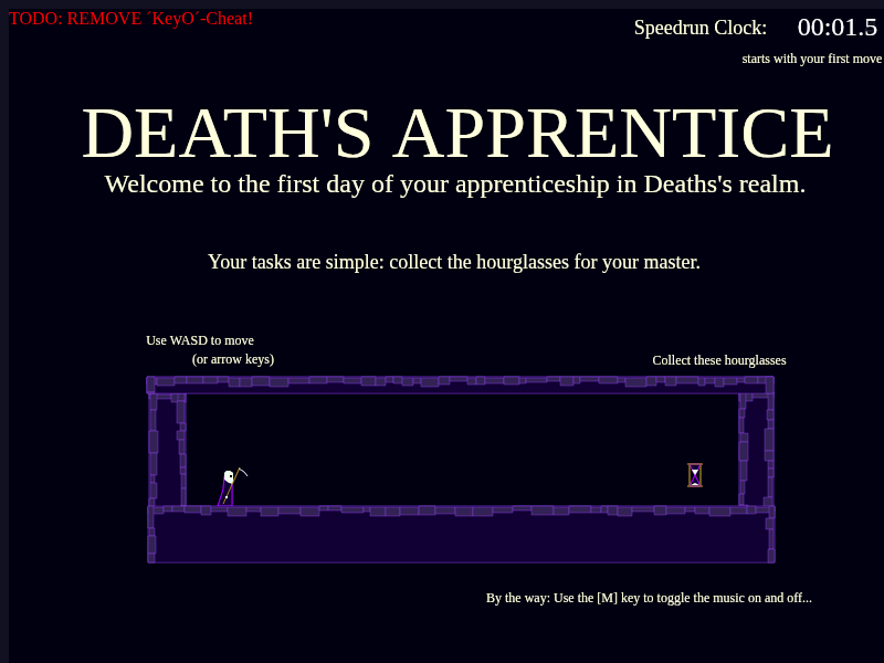 Death's Apprentice cover art — Wasm Arcade