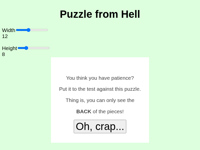 Patience Puzzle cover art — Wasm Arcade