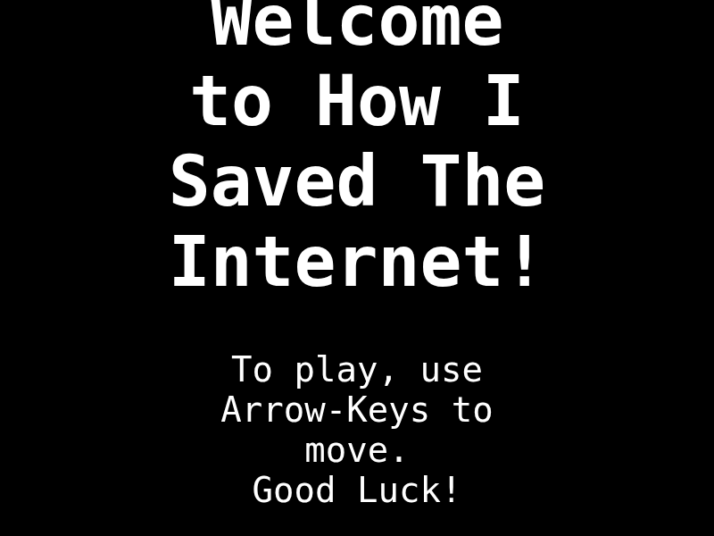 How I Saved The Internet cover art — Wasm Arcade
