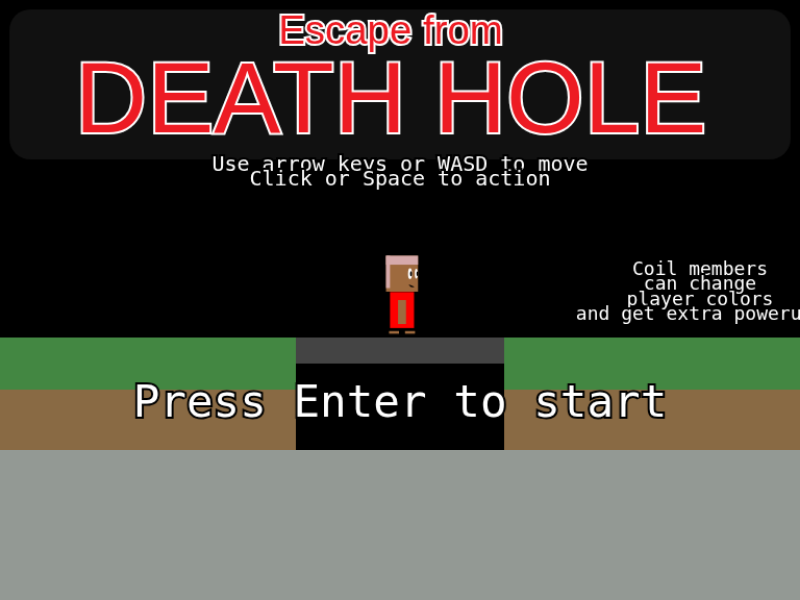 Escape from Death Hole cover art — Wasm Arcade