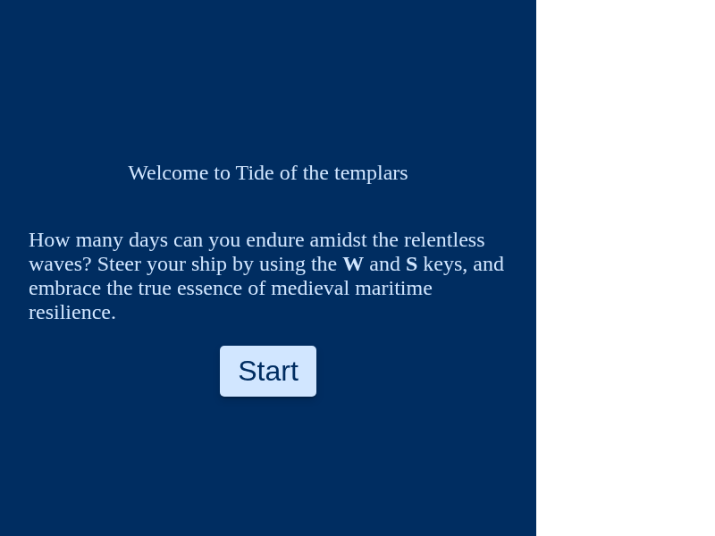 Tide of the Templars cover art — Wasm Arcade