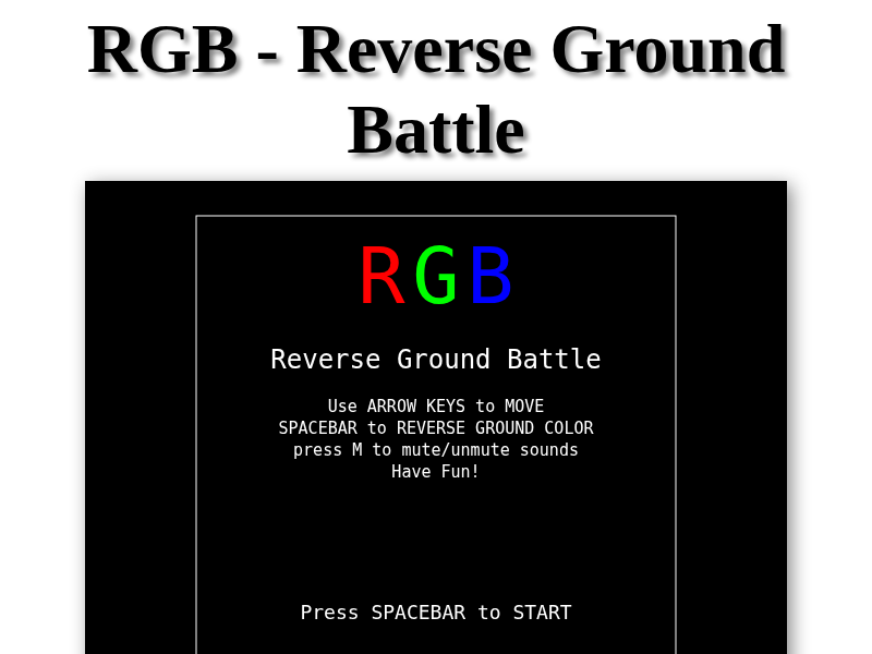 RGB - Reverse Ground Battle cover art — Wasm Arcade