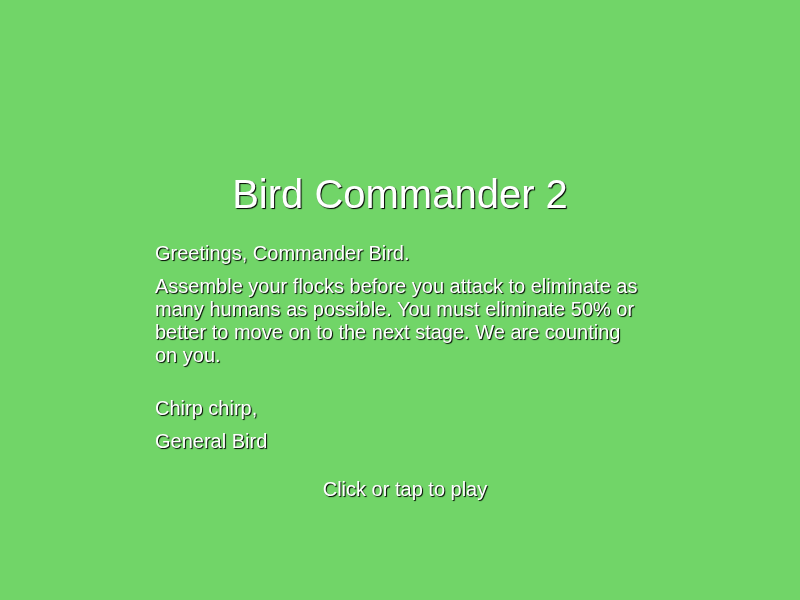 Bird Commander 2 cover art — Wasm Arcade