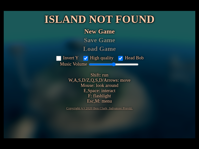 Island Not Found cover art — Wasm Arcade