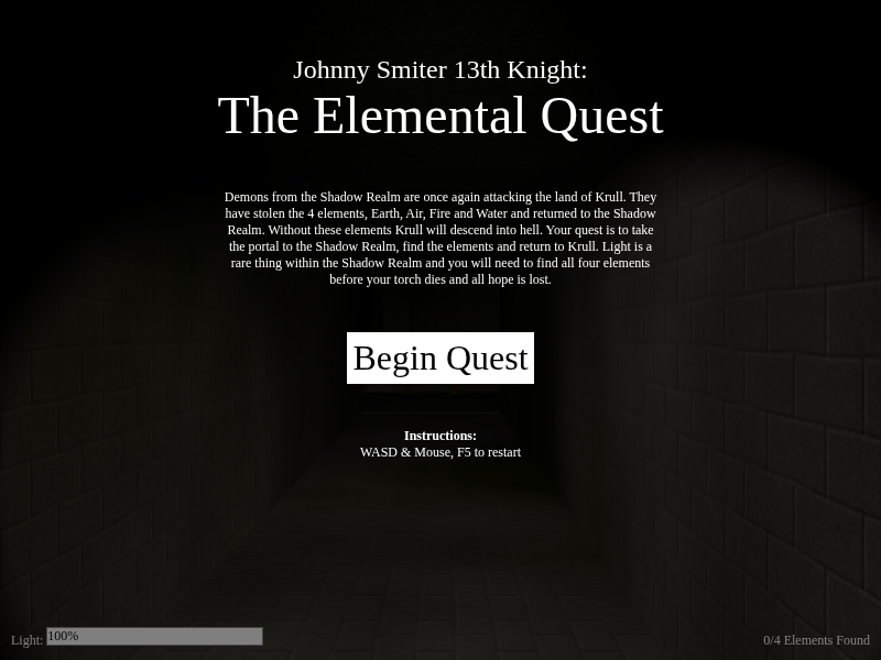 The Elemental Quest cover art — Wasm Arcade
