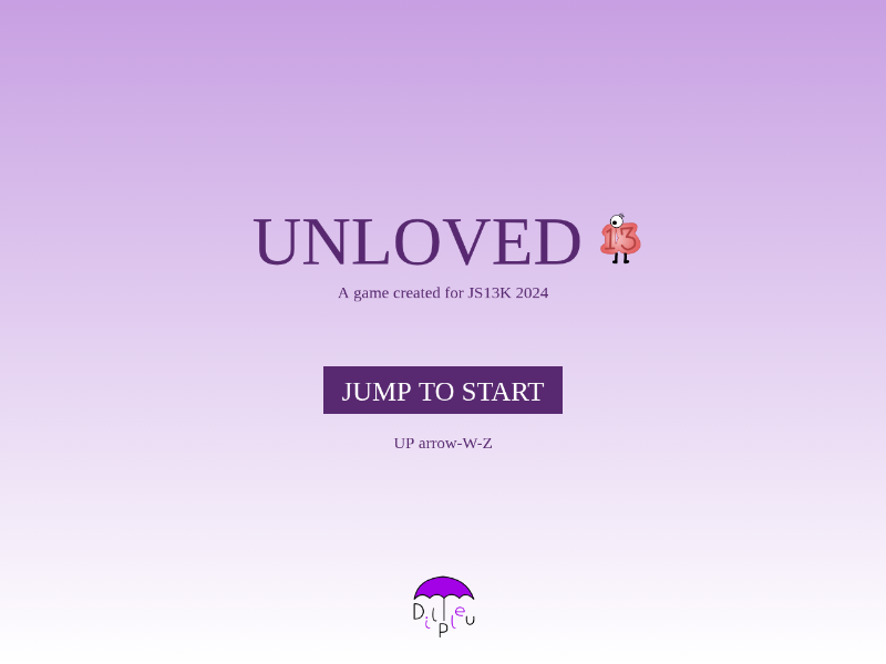 Unloved 13 cover art — Wasm Arcade