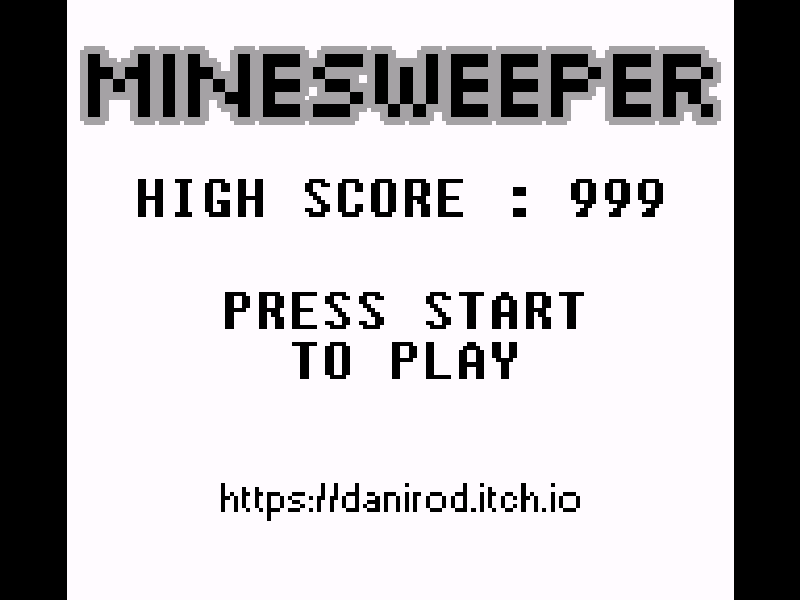Minesweeper GB (danirod) cover art — Wasm Arcade