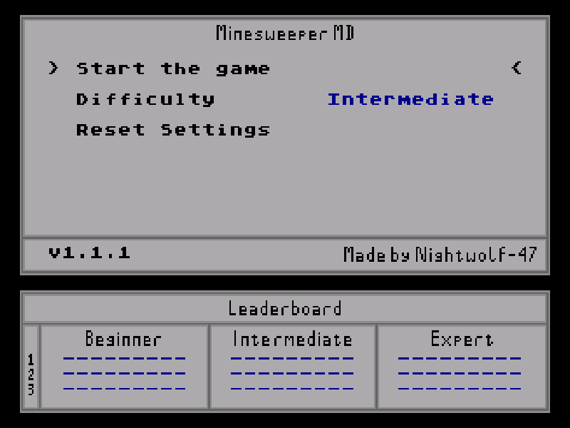 Minesweeper MD cover art — Wasm Arcade