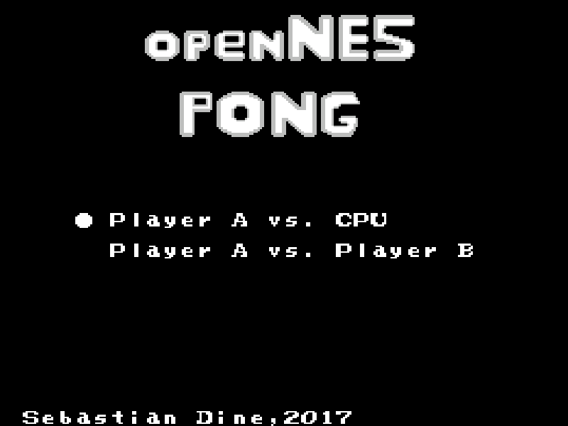 openNES Pong cover art — Wasm Arcade